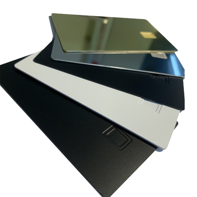 Blank Metal Credit Card Engraving Business in Your Country,ISO Credit Card Size Steel Card with Chip Slot and Stripe for DIY