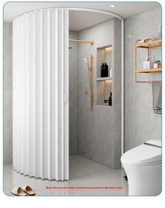 <span class=keywords><strong>Porte</strong></span> pliante moderne en PVC sans perçage, installation facile, <span class=keywords><strong>porte</strong></span> <span class=keywords><strong>coulissante</strong></span> accordéon pour cuisine ouverte - Product Image 3