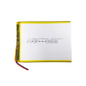 Batterie rechargeable au lithium polymère Li-Po 3.7V 4000mAh 4080100, adaptée aux jeux vidéo MP5 GPS DVD E-book Tablet PC - Product Image 2