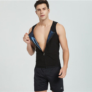 <span class=keywords><strong>Uomo</strong></span> e donna Zip frontale tuta Body Shaper vita gilet dimagrante perdere peso polimero Sauna sudore Shaper - Product Image 4