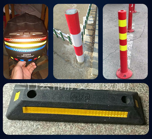 Averys <span class=keywords><strong>Dennison</strong></span> Material reflectante de PVC Cono de tráfico Luz Advertencia de peligro Cinta retrorreflectante roja Pegatinas Cono de tráfico - Product Image 6