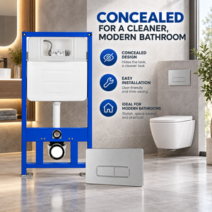 Cisterna Oculta de HDPE OEM para Inodoro Montado en la Pared, Buen Rendimiento de Sellado para Diversos Proyectos de Baño - Product Image 3