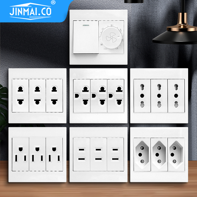 Manufacturer Wholesale Multi-Regional Sockets IP44 10A Covering US Italian EU Brazilian & Thai Types