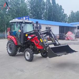 Produttori di trattori 70HP in cina con cabina 2 gruppi di uscita idraulica colore personalizzato