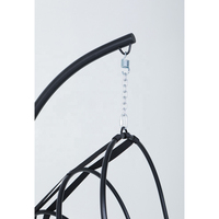Supports de chaise suspendue en métal durables en forme de C, structure entièrement en acier pour hamacs suspendus