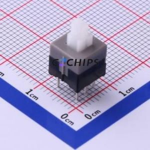 TK-6850-1 Push Button Switch Through hole Switch Double Pole Double Throw Self-Locking Rectangle Plunger Through Hole - Product Image 1