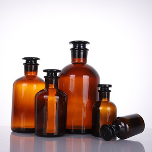 60ml 125ml 250ml 500ml1000ml Narrow Neck or Wide Mouth Amber Clear Glass Aroma Diffuser Bottle Apothecary Jars with Glass Cork