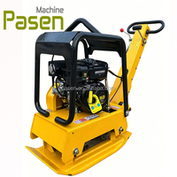 Compacteur à plaque vibrante à moteur essence/diesel poussé à la main, machine de pressage à plat