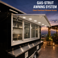 Remorque de restauration mobile Truth entièrement équipée pour le café, les burgers, les frites, la crème glacée, le barbecue – Idéale pour le commerce de vente ambulante