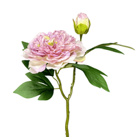 Buket Bunga Peony Buatan Plastik Bergaya Eropa Merek Yida Ramah Lingkungan untuk Pernikahan Pengantin Rumah Vas