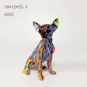 S-estatua de perro <span class=keywords><strong>Chihuahua</strong></span>, juguete de carreras colorido, transferencia al agua, artesanía de resina, precio de fábrica - Product Image 5