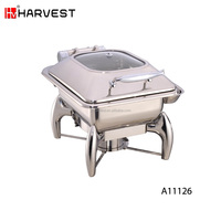 Chauffe-plat de buffet professionnel en acier inoxydable 304 de 11 L à alimentation au gaz avec station à soupe, marque HV, pour usage hôtelier