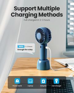 Nouveau mini ventilateur portable personnalisable, rechargeable par USB, mignon, mini ventilateur USB 400 mAh - Product Image 1