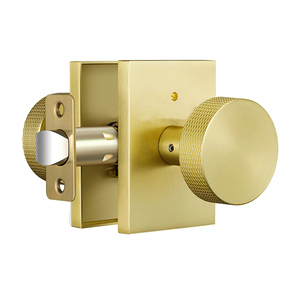 Schwarz-Goldene Türknäufe mit Privatsphärenschutz, Zinklegierung Innentürknäufe, Robuste Innentürknäufe für Schwarze Türen mit Goldakzenten - Product Image 1