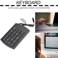 Nouveau Mini clavier numérique USB à 19 touches pour ordinateur portable et Notebook