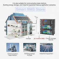 JK-B1A8S20PS Smart BMS 4S-8S 12V 24V 200A 1A Equilibrio Activo LiFePO4 Li-ion LTO Gestión de Baterías Almacenamiento Solar CANBUS CE FCC