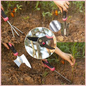 Ensemble d'outils de <span class=keywords><strong>jardinage</strong></span> 10 pièces alliage d'aluminium ensemble d'outils de jardin pour femmes avec sac - Product Image 3