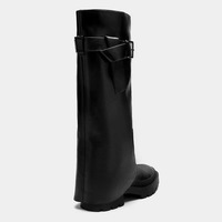 Nouvelle Arrivée Z2026 – Bottes d'équitation montantes pour femme, style britannique, à talons épais et plateforme amincissante, chaudes et confortables pour l'automne