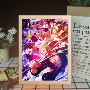 Un pezzo serie Luffy luce notturna 83 stile popolare Anime LED decorazione da tavolo USB spina <span class=keywords><strong>legno</strong></span> artigianale scatole di <span class=keywords><strong>legno</strong></span> cartelli da parete - Product Image 5