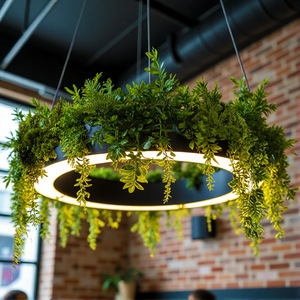 Grande <span class=keywords><strong>Lampadario</strong></span> <span class=keywords><strong>Verde</strong></span> per Ristorante Cinese, Bar, Palestra, Hotel, Ufficio, in Alluminio con Sospensione - Product Image 1