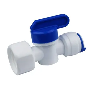 Ro acessórios para sistema de água válvula de esfera 1/2, conector de válvula de pressão de filtro de água