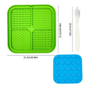 Yuye Wholesale Tapis <span class=keywords><strong>de</strong></span> léchage pour animaux <span class=keywords><strong>de</strong></span> compagnie en silicone <span class=keywords><strong>de</strong></span> 8,5 pouces avec logo personnalisé, distributeur <span class=keywords><strong>de</strong></span> friandises pour chien et mangeoire lente, pour beurre <span class=keywords><strong>de</strong></span> cacahuète et <span class=keywords><strong>bain</strong></span> - Product Image 3