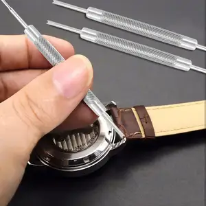 Riparazione di orologi in metallo all'ingrosso strumenti in acciaio inossidabile perni a doppia punta strumenti per kit di riparazione per la rimozione del cinturino da polso dell'orologio