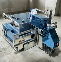 Robot de nivellement laser industriel à télécommande robuste avec bras télescopique de 5,5 m 60 ㎡ Machine de nivellement de béton pour grandes surfaces