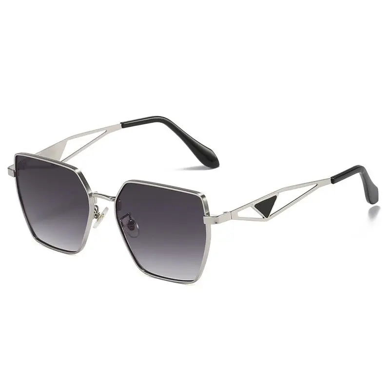 Fashion Trend Personality UV400 Sunglasses For Men And Women Metal Polygon Punk Wholesale