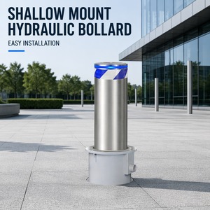 Bolardo Hidráulico Automático de Montaje Superficial, 800 mm de Profundidad, Acero Inoxidable 304, Barrera de Seguridad Ascendente, Control de Acceso de Vehículos - Product Image 1
