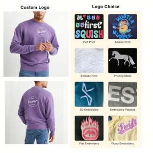 Sudadera Deportiva Personalizada de Alta Calidad, Estilo Urbano, Felpa Francesa, Color Sólido, Primavera, Liso Teñido, Manga Larga, Cuello Redondo Bordado - Product Image 2