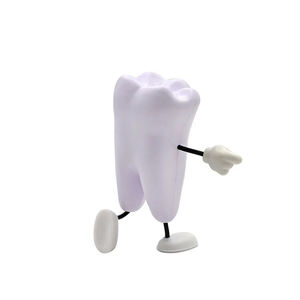 Ornamenti Riutilizzabili in Materiale PU TPU a Forma di Mani e Piedi Mobili con Denti Bianchi, Giocattoli Dentali a Lenta Espansione per Regali di Apertura Clinica Odontoiatrica - Product Image 4