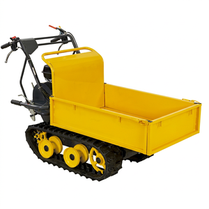 Minidumper de orugas para transporte de materiales, motorizado, fácil de operar, 5 años de garantía, colores rojo/negro/plateado/blanco - Product Image 1