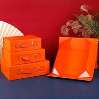 Valise pliable haut de gamme en carton écologique avec fermeture magnétique, boîtes d'emballage cadeau personnalisables