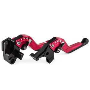 Motorcycle clutch & brake lever for motorcycle long and short black - Product Image 3
