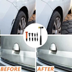 Outils PDR Kit de réparation de bosses sans peinture <span class=keywords><strong>Auto</strong></span> Body Dent Hail Car Dent Dings Tabs Down Tap Repair Puller 8 Hammer Slide Heads Rem - Product Image 6