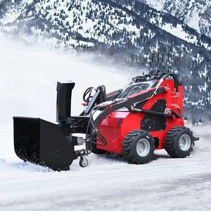 Minicargadora de orugas con motor de gasolina, soplador de nieve remoto para invierno, cargadora frontal, con caja de cambios PLC y bomba, 1 año de garantía. - Product Image 5