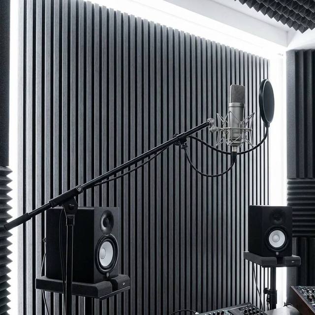 Wholesale Price Wood Slat Acoustic Panels Polyester Fiber Felt Sound Absorbing Decorative Wall Board for Office Room
