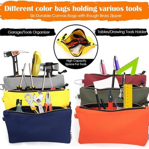 Colorful Storage Pouches With Carabiner Zipper Multipurpose Jewelry Organizers For Travel And Daily Use - Product Image 3