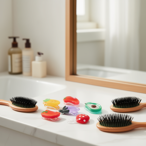 Fermacapelli a forma di artiglio della serie Vegetale da 8 cm, accessori per capelli per donne e ragazze - Product Image 2