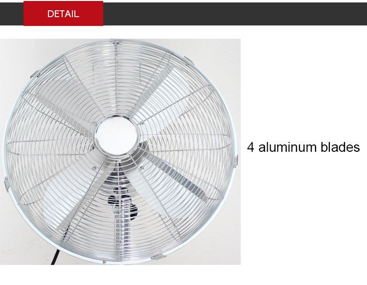 16 Inch 18 Inch Metal Retro Floor Fan Copper Color Metal Body Strong Wind Stand Floor Fan Hot Sell Room Europe Market Floor Fan