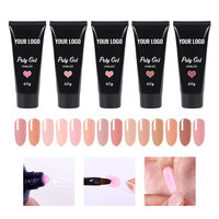 Gel Poly Coloré pour Ongles, Gel Acrylique en Gros, Sans HEMA, Sans TPO, Gel d'Extension UV LED Professionnel pour Salon, Marque Privée OEM