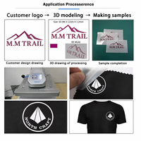 Étiquettes en silicone écologiques à transfert thermique 3D, autocollants de marque haute densité, logo personnalisé, impression de transfert DTF en relief, étiquette pour vêtements