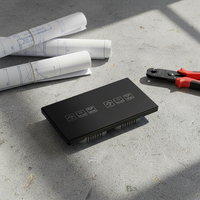 Interrupteur intelligent à double variateur de lumière Topshine avec télécommande Tuya Zigbee pour maison intelligente