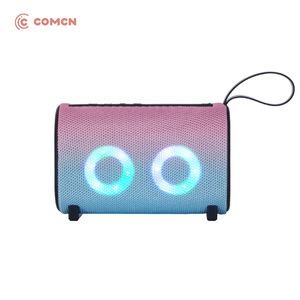 Portable <b>Speaker</b> With RGB Lights Bluetooth Wireless Rechargeable Battery Plastic Cabinet Button Control Colorful <b>LED</b> Light - Product Image 4