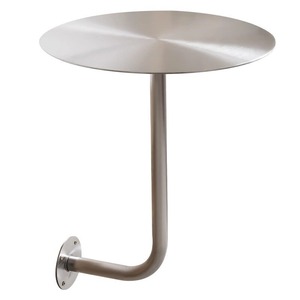 Mesa de Pared para Cafetería o Bistro, Mesa Redonda de Pared, Ahorra Espacio, Acero Inoxidable, Mesa Redonda Pequeña, Mesa Auxiliar de Café - Product Image 3