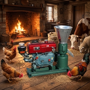 Macchina per <span class=keywords><strong>Pellet</strong></span> di Legno e Mangimi Diesel, Pellettatrice per Segatura Diesel, Mulino per <span class=keywords><strong>Pellet</strong></span> di Legno Diesel - Product Image 1
