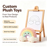 Boneka Hewan Isi Kapas PP 23cm untuk Anak, Warna-warni, Super Lembut, Laris Manis, MOQ Rendah, Grosir, Warna Dapat Disesuaikan