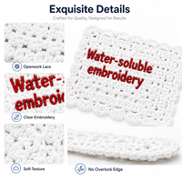 Prix d'usine – Écussons brodés hydrosolubles personnalisés, appliques florales en dentelle pour robes de mariée et vêtements – Achat en gros