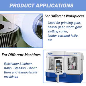 रूइज़ुआन कस्टमाइज्ड प्रीमियम एल्यूमीनियम ऑक्साइड विट्रीफाइड थ्रेड पीस व्हील कृमि पीसने पहिया - Product Image 5